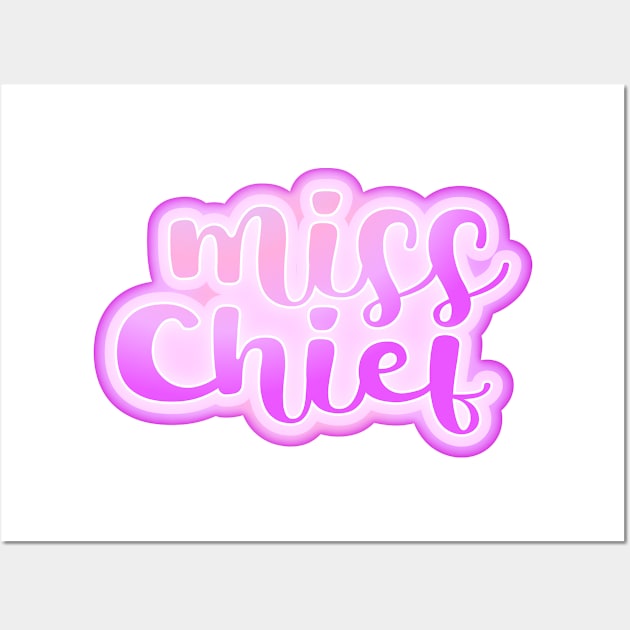 Miss chief Wall Art by Jokertoons